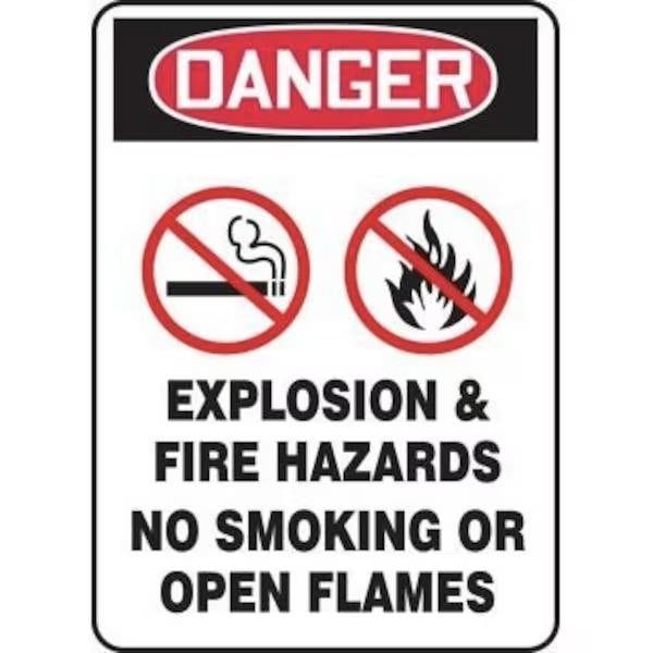 Accuform OSHA DANGER SAFETY SIGN EXPLOSION MCHL260VP MCHL260VP - main